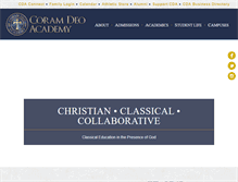 Tablet Screenshot of coramdeoacademy.org